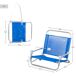 Aktive Silla de playa plegable pequeña c/asa de hombro Aktive Silla de playa plegable pequeña c/asa de hombro Azul