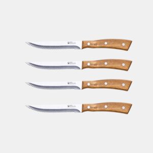 Conjunto de 4 facas chuleteros humor de aço inoxidável San Ignacio