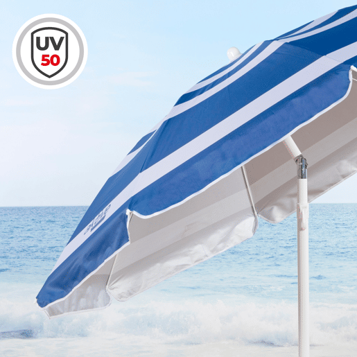 Guarda-sol Ø180 cm cmastro basculante e proteção UV50 Aktive