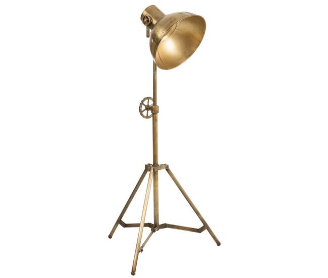 Flexo de pie de metal color bronce 59x59x161