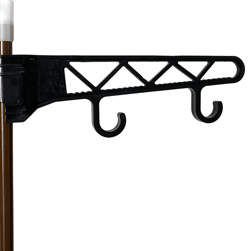 Guarda-roupa estático Nyana Home 170x55x35cm 3 prateleiras 1 barra superior 1 cabide lateral Marrom