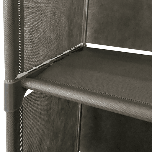Estante de armazenamento 3 andares PVC e tecido Nyana Home 62x41x29 cm