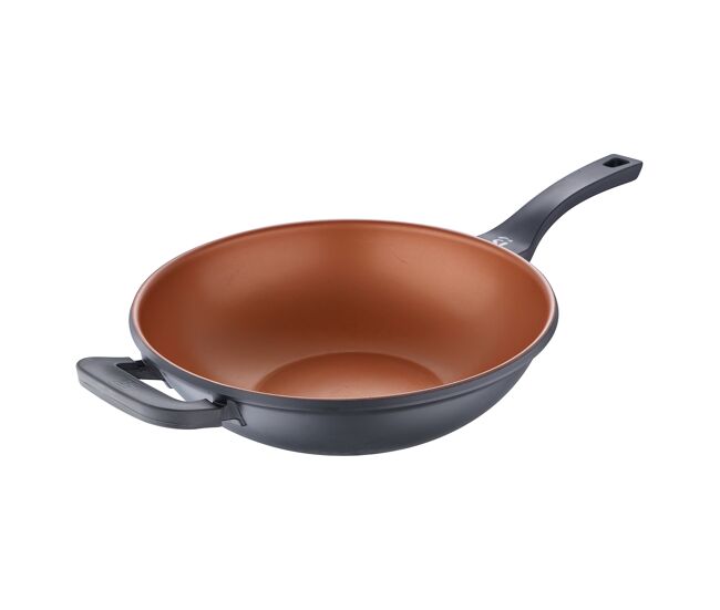 Wok antiadherente ø32cm bronze san ignacio