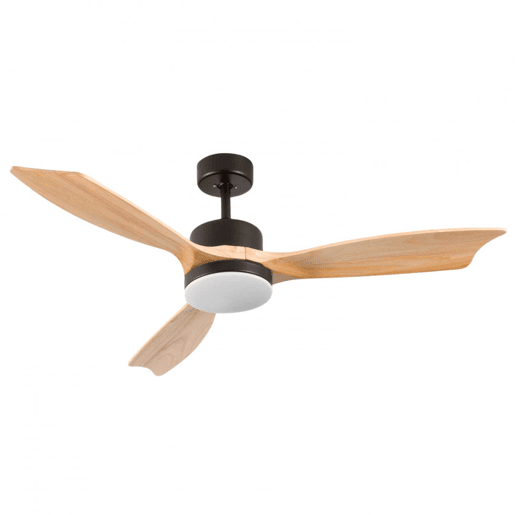 Ventilador de Teto com Luz 3 Lâminas Preto 56W 6 Velocidades New York Dayron