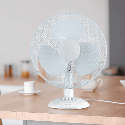 Ventilador de Mesa Ø40cm 40W 3 Acelera Conforto Branco Raydan Home
