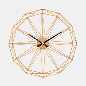 Relógio de Parede Moderno Dourado Ø80cm Thinia Home