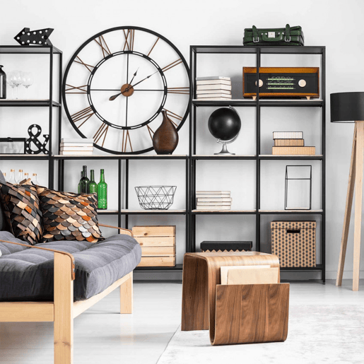 Relógio de Parede Vintage PretoBronze Ø60cm Thinia Home