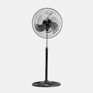 Ventilador de Pé Ø45cm 75W 3 Velocidades Industrial Preto Raydan Home