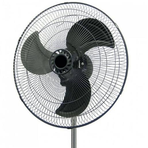Ventilador de Pé Ø45cm 75W 3 Velocidades Industrial Preto Raydan Home