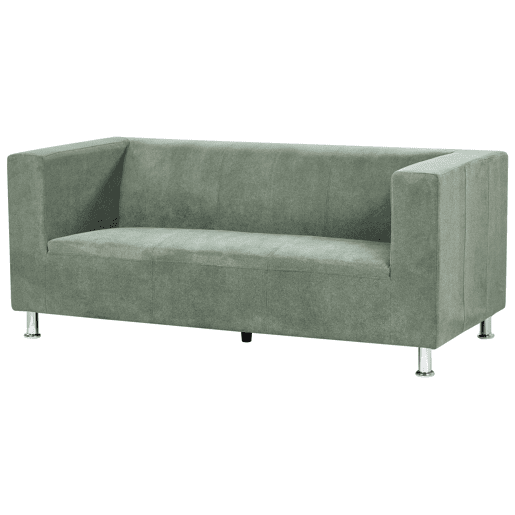 Sofá FLORO Chenille Verde claro 3 lugares