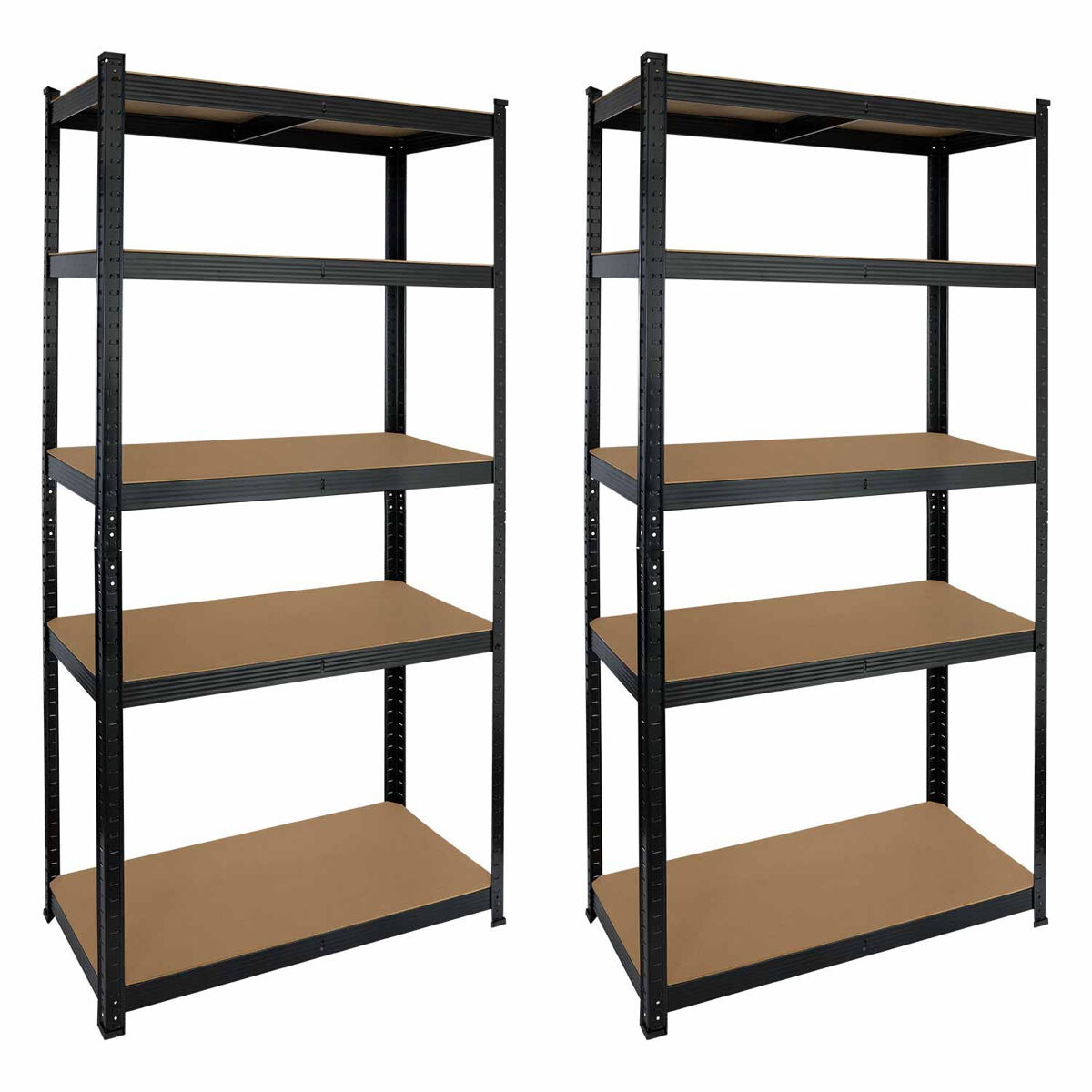 Pack 2 Estanterías Modulares con 5 Baldas Ajustables Thinia Home