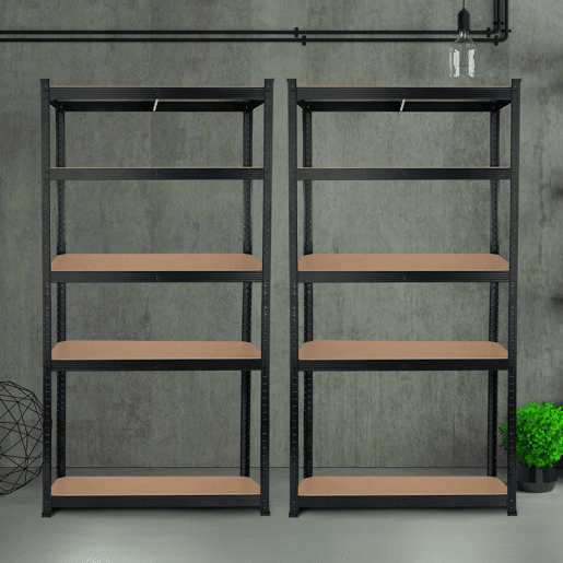 Pack 2 Prateleiras Modulares com 5 Prateleiras Ajustáveis u200Bu200B180x90x40cm 875Kg Thinia Home