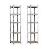 Pack 2 Prateleiras Modulares com 5 Prateleiras Ajustáveis u200Bu200B180x40x40cm 175Kg 7house