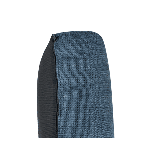Sofá de canto GLOSLI Chenille Azul 4 lugares à direita