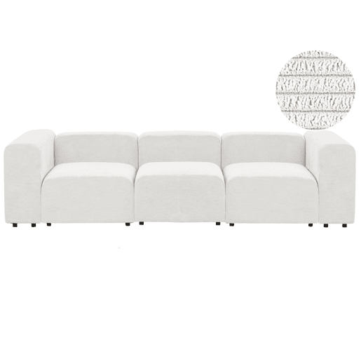 Sofá modular FALSTERBO Bombazine Branco creme 3 lugares