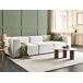 Beliani Sofá modular Pana FALSTERBO Beliani Sofá modular Pana FALSTERBO Crema