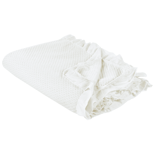 Colcha HATTON Algodão 200 x 220 cm Branco creme