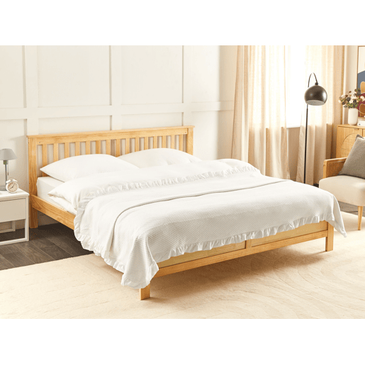 Colcha HATTON Algodão 200 x 220 cm Branco creme