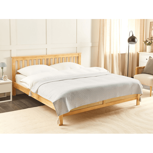 Colcha LINDULA Algodão 150 x 200 cm Branco creme