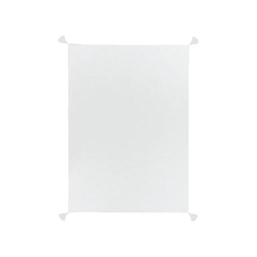 Colcha LINDULA Algodão 150 x 200 cm Branco creme