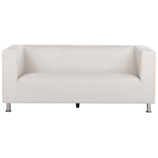 Sofá FLORO Chenille Branco creme 3 lugares Sofá FLORO Chenille Branco creme 3 lugares