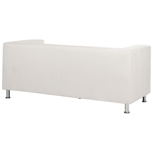 Sofá FLORO Chenille Branco creme 3 lugares Sofá FLORO Chenille Branco creme 3 lugares