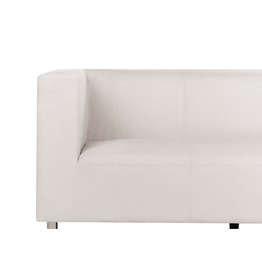 Sofá FLORO Chenille Branco creme 3 lugares Sofá FLORO Chenille Branco creme 3 lugares