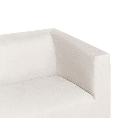Sofá FLORO Chenille Branco creme 3 lugares Sofá FLORO Chenille Branco creme 3 lugares