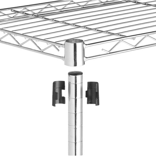 Pack 2 Prateleiras Metálicas com 4 Prateleiras Ajustáveis u200Bu200B137x91,4x35,5cm 320Kg 7house