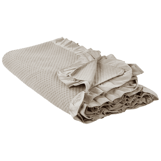Colcha HATTON Algodão 200 x 220 cm Taupe