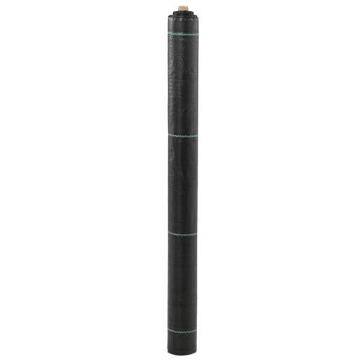 Outsunny Rolo de Malha Anti-Ervas 1x100 m Malha Geotêxtil 60 gm² para Controlo de Ervas Daninhas de Jardim Malha Anti-Ervas Preta