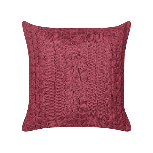 Conjunto de 2 almofadas decorativas CADETIA Algodão 45 x 45 cm Bordeaux Sólido