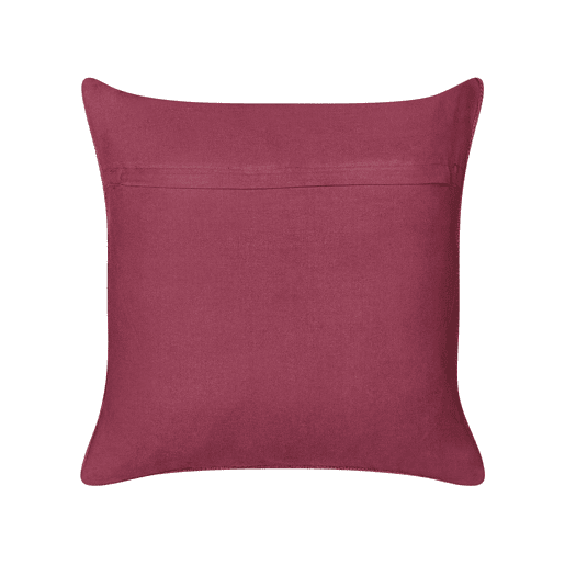 Conjunto de 2 almofadas decorativas CADETIA Algodão 45 x 45 cm Bordeaux Sólido