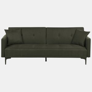 Sofá-cama LUCAN Tecido Verde escuro 3 lugares