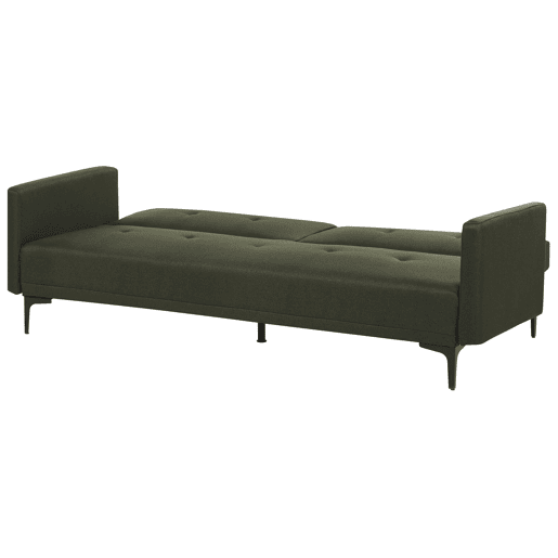 Sofá-cama LUCAN Tecido Verde escuro 3 lugares