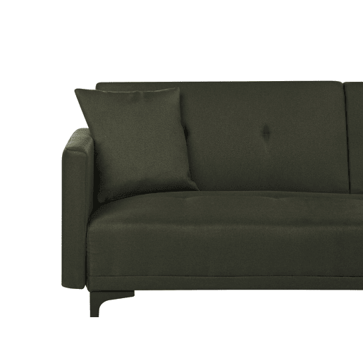 Sofá-cama LUCAN Tecido Verde escuro 3 lugares