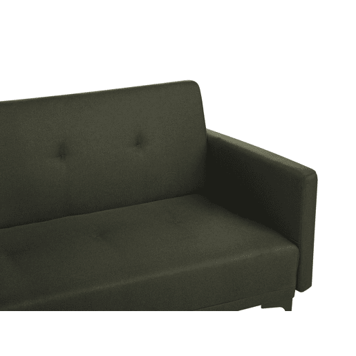 Sofá-cama LUCAN Tecido Verde escuro 3 lugares