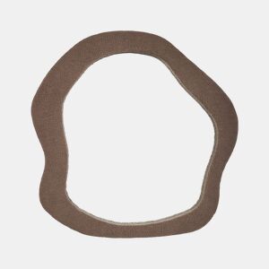Espelho BLISMES 79 cm 80 cm Bouclé Castanho