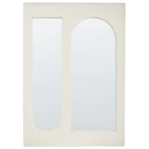 Espelho MARCIGNY 70 cm 100 cm Bouclé Branco creme