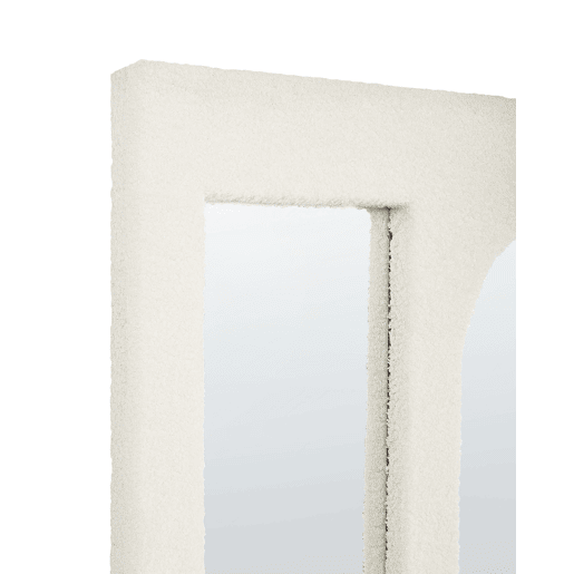 Espelho MARCIGNY 70 cm 100 cm Bouclé Branco creme