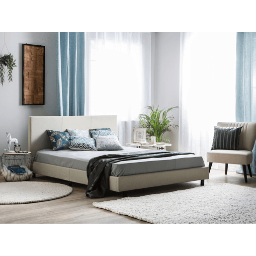 Cama de água Tecido ALBI 180 x 200 cm Creme