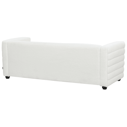 Sofá HOFN Bouclé Branco creme 3 lugares