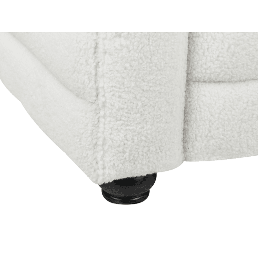 Sofá HOFN Bouclé Branco creme 3 lugares