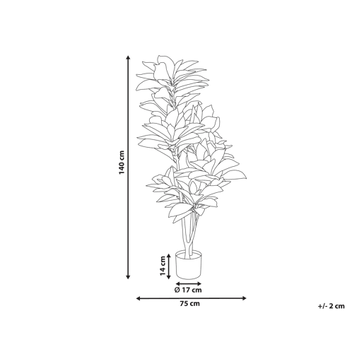 Planta artificial CODIAEUM 140 cm Verde Planta artificial CODIAEUM 140 cm Verde