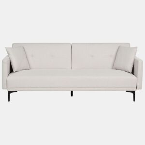 Sofá-cama LUCAN Tecido Creme claro 3 lugares