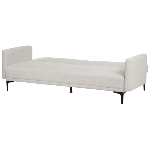 Sofá-cama LUCAN Tecido Creme claro 3 lugares Sofá-cama LUCAN Tecido Creme claro 3 lugares