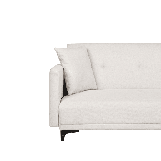 Sofá-cama LUCAN Tecido Creme claro 3 lugares Sofá-cama LUCAN Tecido Creme claro 3 lugares