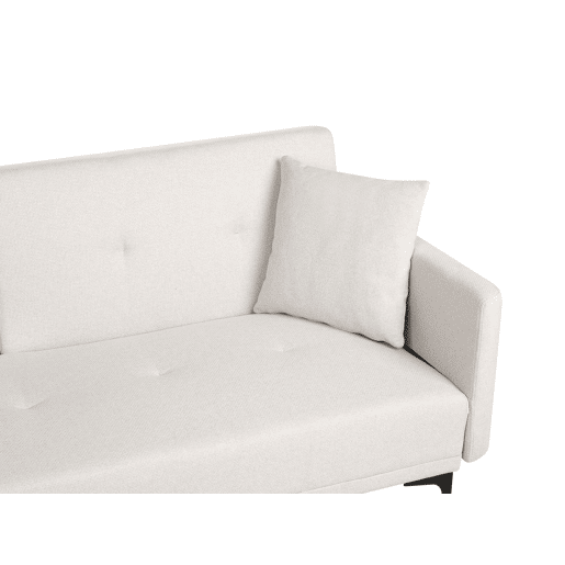 Sofá-cama LUCAN Tecido Creme claro 3 lugares Sofá-cama LUCAN Tecido Creme claro 3 lugares