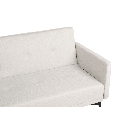 Sofá-cama LUCAN Tecido Creme claro 3 lugares Sofá-cama LUCAN Tecido Creme claro 3 lugares