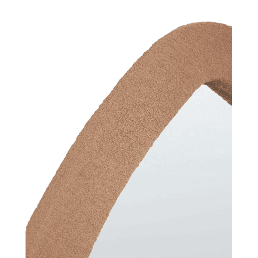 Espelho EPIRY 79 cm 80 cm Bouclé Castanho claro
